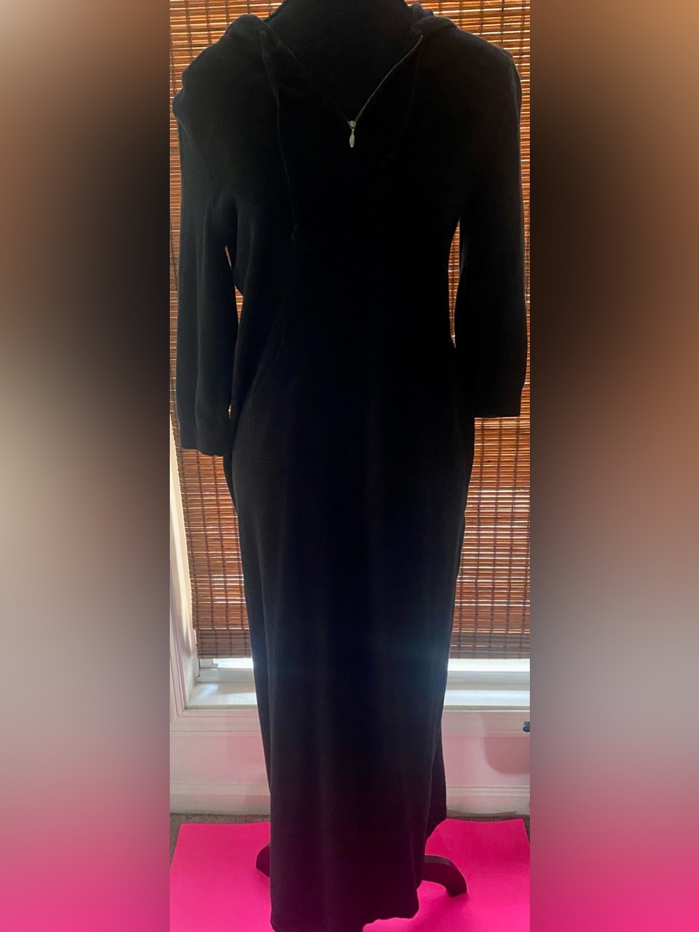 Lauren by Ralph Lauren  Petite, Black Hooded Maxi Dress - Cover-up